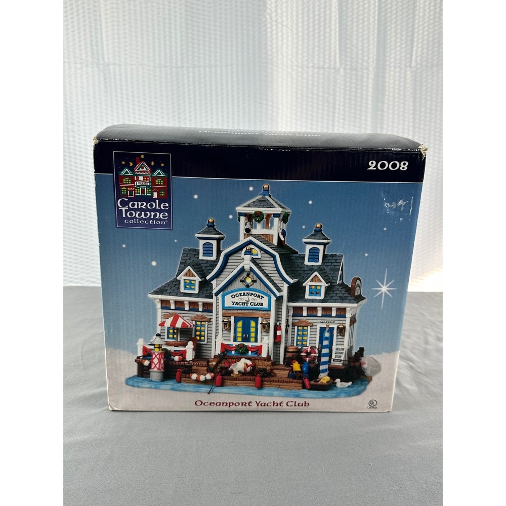 2008 LEMAX Carole Towne Collection "Oceanport Yacht Club" Lighted Village‎